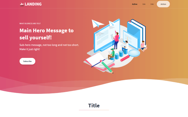 Tailwind Toolbox Landing Page Template